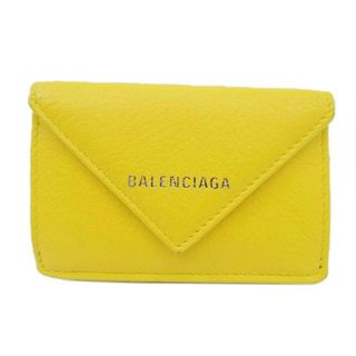 BALENCIAGA バレンシアガ/ペーパーミニウォレット/391446/715*****/ブランドバック/Bランク/06【中古】(財布)