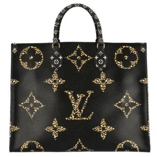 <br>LOUIS VUITTON ルイ・ヴィトン/オンザゴーGM/レオパード/ノワール/M44674/ICタ**/ルイ・ヴィトン/SAランク/06【中古】(トートバッグ)