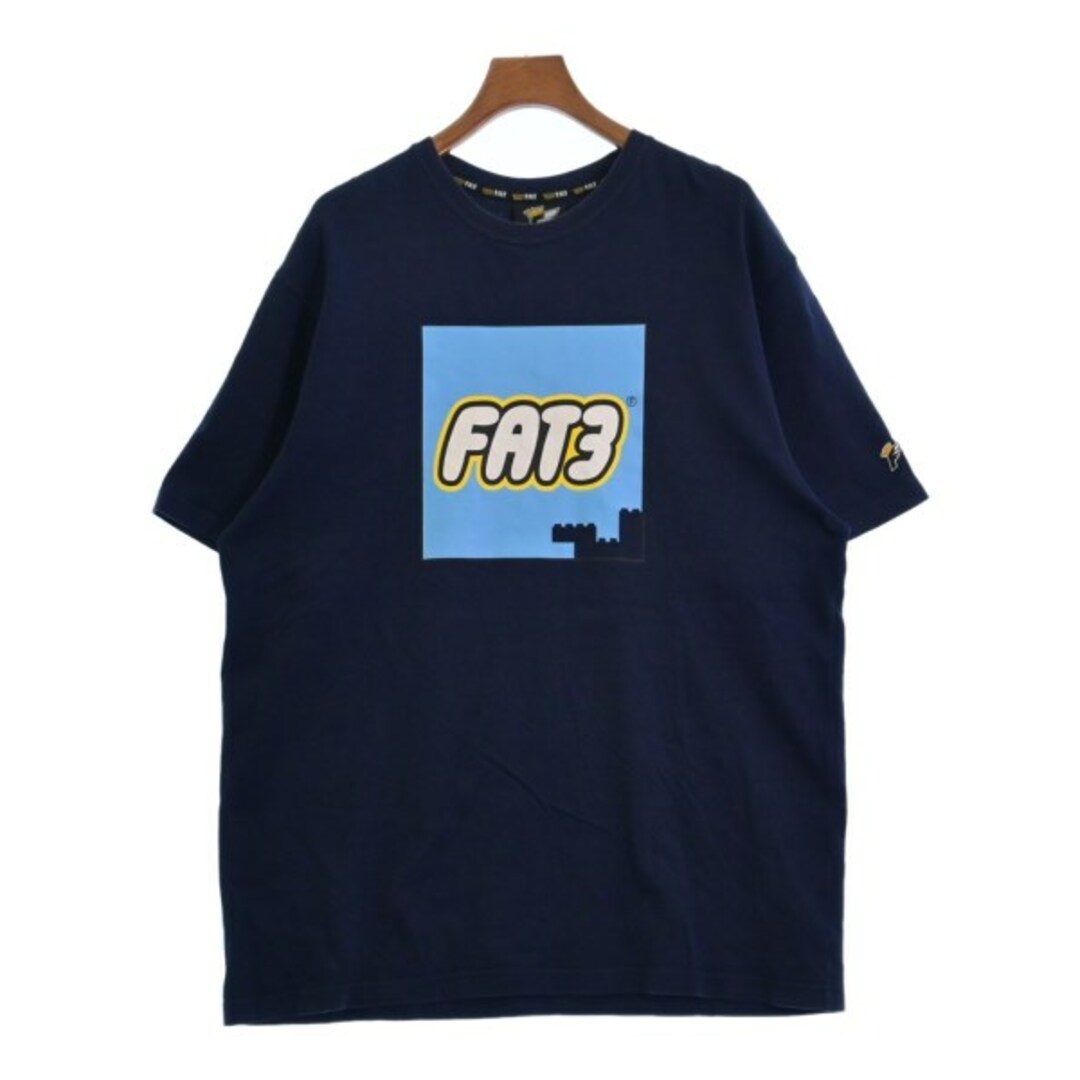 FAT - FAT エフエーティー Tシャツ・カットソー MAX(XXXL位) 紺 【古着