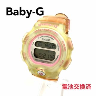 ベビージー(Baby-G)の電池交換済CASIO Baby-G ベビージー BG-350 イエローピンクG7(腕時計)