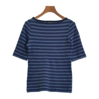 ルミノア(Le Minor)のLe minor ルミノア Tシャツ・カットソー 1(S位) 紺x青(ボーダー) 【古着】【中古】(カットソー(半袖/袖なし))