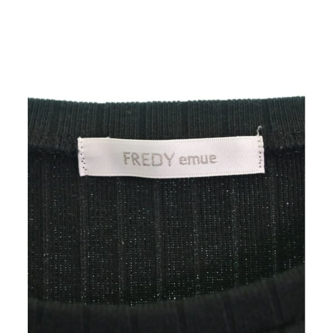 fredy emue(フレディエミュ)のfredy emue フレディエミュ Tシャツ・カットソー 38(M位) 黒 【古着】【中古】 レディースのトップス(カットソー(半袖/袖なし))の商品写真