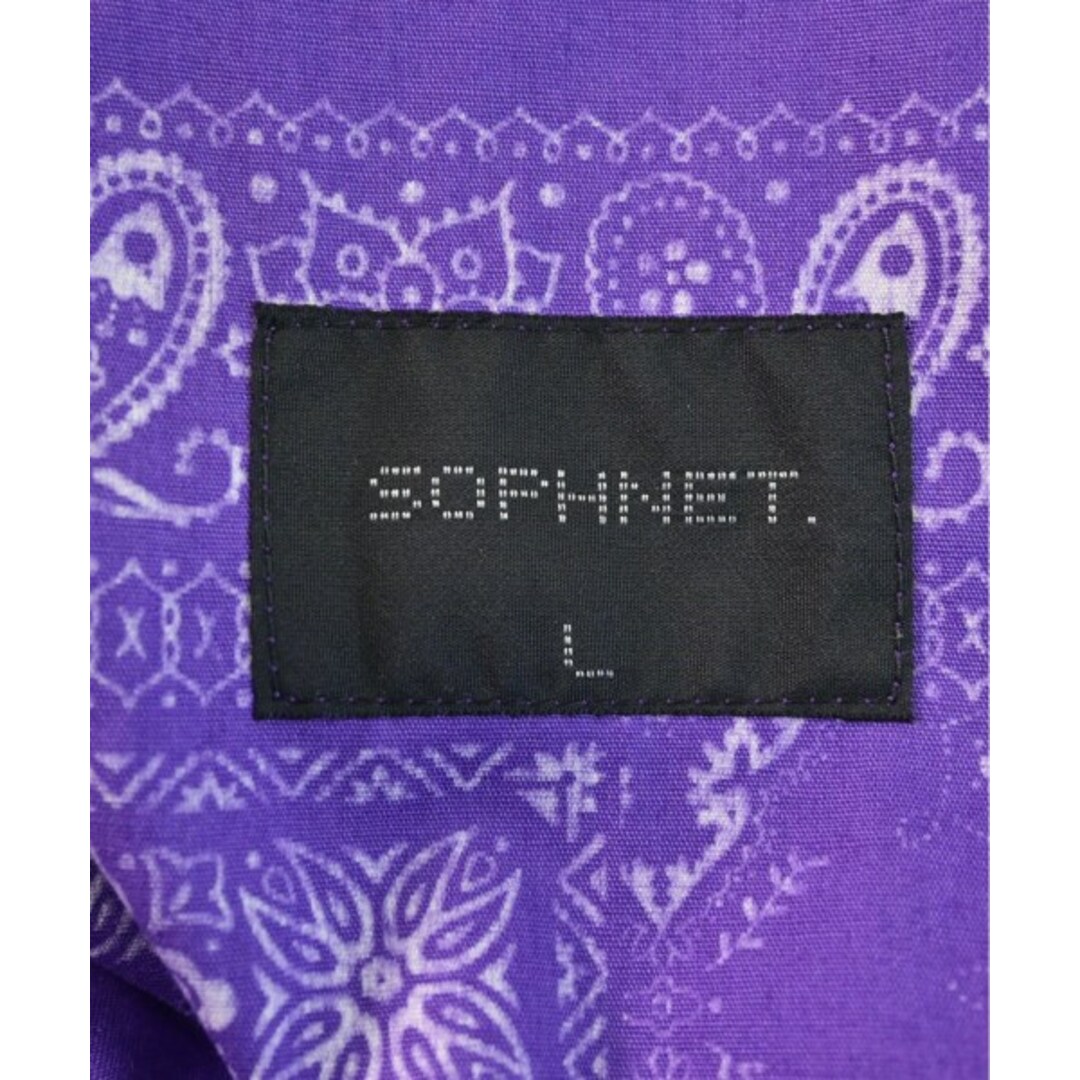 SOPHNET.(ソフネット)のSOPHNET. ソフネット ショートパンツ L 紫x白(総柄) 【古着】【中古】 メンズのパンツ(ショートパンツ)の商品写真