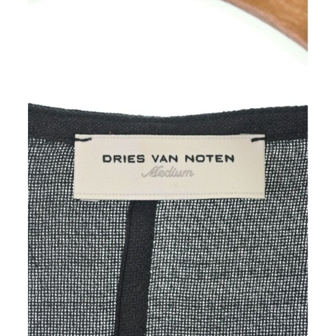 DRIES VAN NOTEN(ドリスヴァンノッテン)のDRIES VAN NOTEN ドリスヴァンノッテン ワンピース M 黒 【古着】【中古】 レディースのワンピース(ひざ丈ワンピース)の商品写真