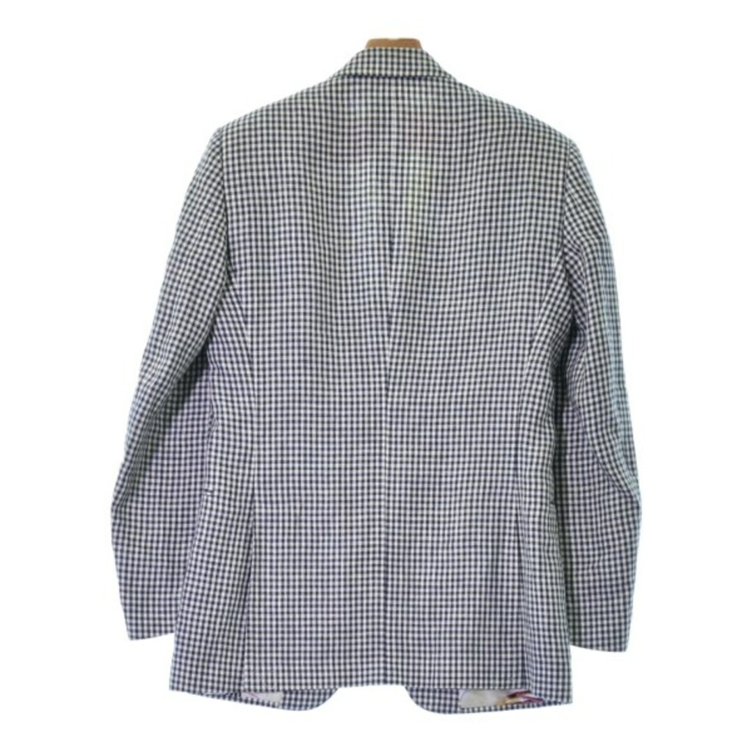 ETRO - ETRO エトロ テーラードジャケット -(M位) 白x紺(ギンガム
