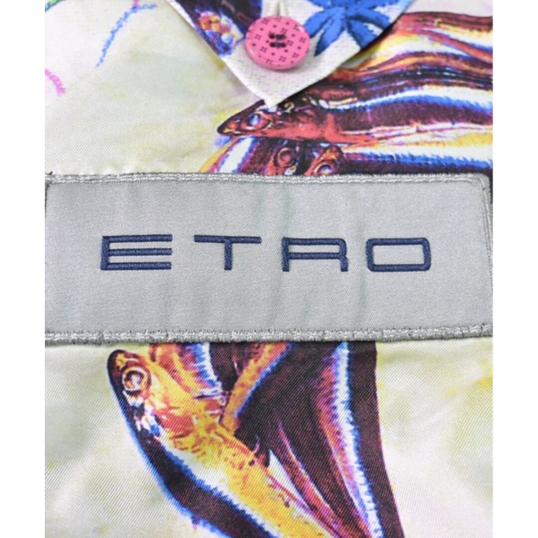 ETRO - ETRO エトロ テーラードジャケット -(M位) 白x紺(ギンガム