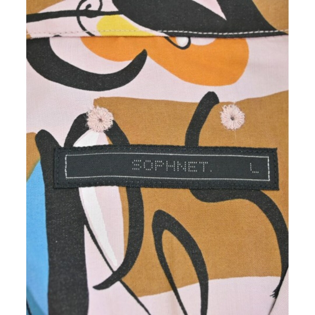 SOPHNET.(ソフネット)のSOPHNET. ソフネット カジュアルシャツ L ピンクx茶x黄等(総柄) 【古着】【中古】 メンズのトップス(シャツ)の商品写真