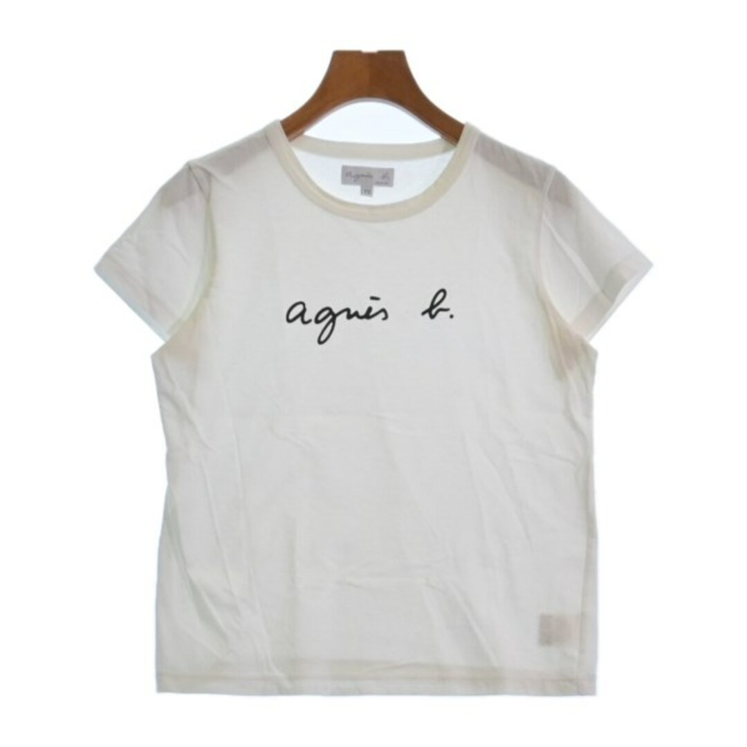 agnes b.(アニエスベー)のAgnes b. アニエスベー Tシャツ・カットソー 2(M位) 白 【古着】【中古】 レディースのトップス(カットソー(半袖/袖なし))の商品写真