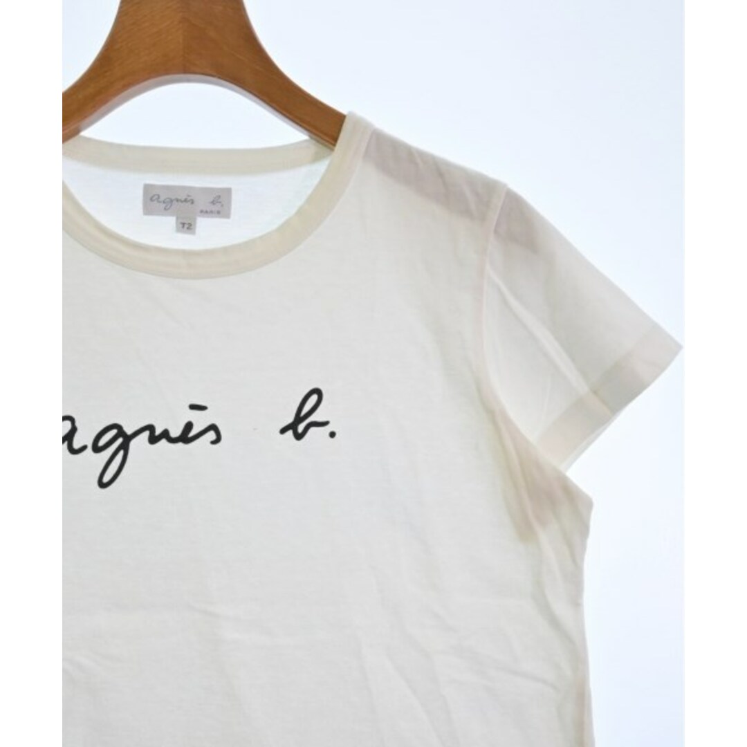 agnes b.(アニエスベー)のAgnes b. アニエスベー Tシャツ・カットソー 2(M位) 白 【古着】【中古】 レディースのトップス(カットソー(半袖/袖なし))の商品写真