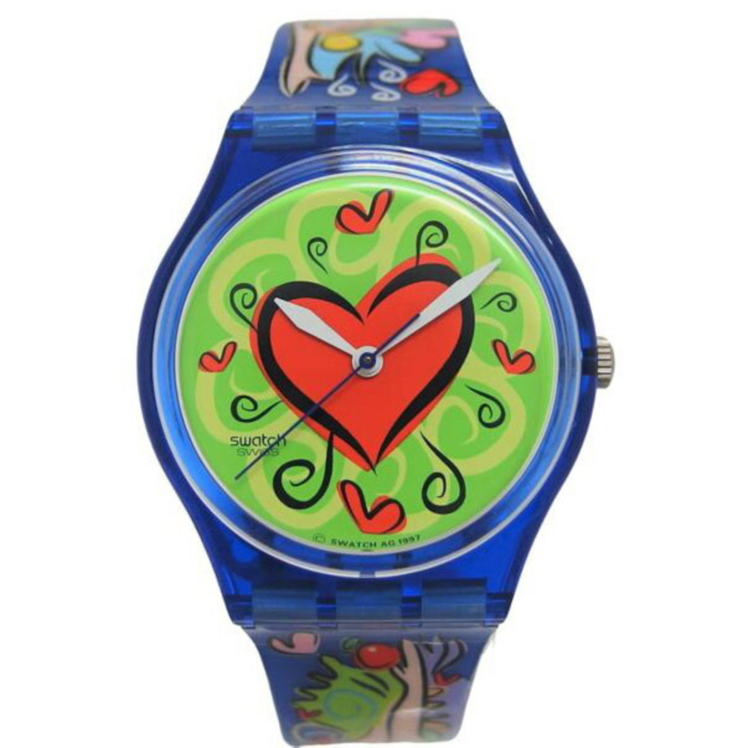 腕時計<br>swatch スウォッチ/LOVE Biteリンゴ/バレンタイン限定/クォーツ/675*/時計/Aランク/04