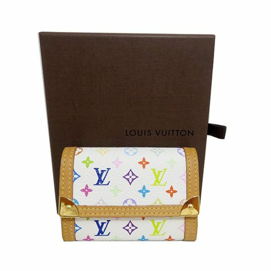 【LOUIS VUITTON】【ルイ・ヴィトン】　 M92657　コインケース二つ折り財布 ポルトモネ プラ ブロン　中古ランクA-B