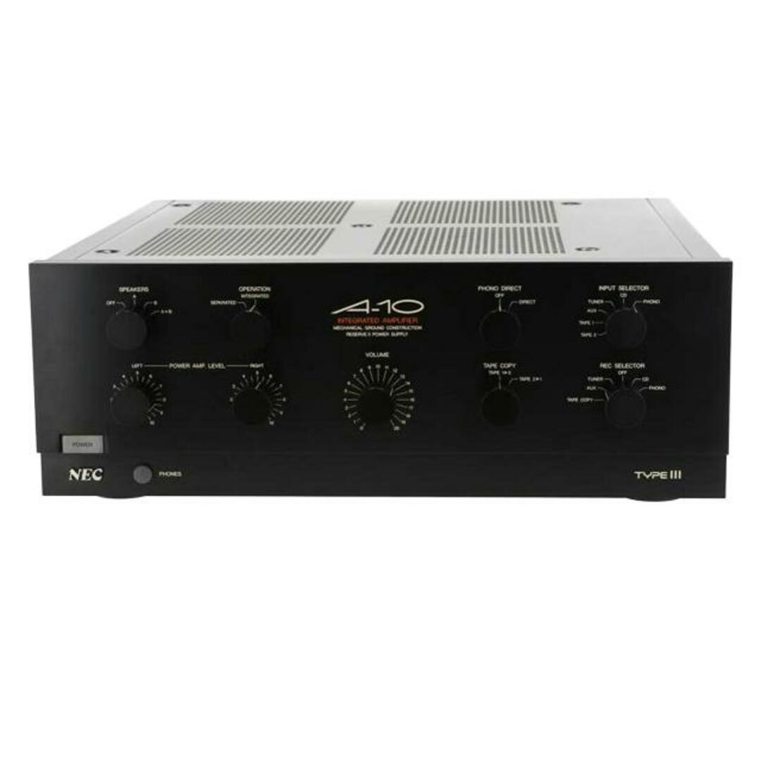 NEC エヌイーシー/プリメインアンプ/A-10 typeIII/0670429 NEC エヌイーシー/プリメインアンプ/A-10 typeIII/0670429