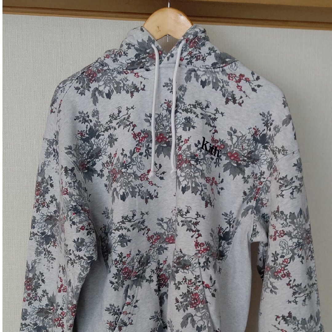 KITH Floral Hoodie Heather Grey Sサイズ