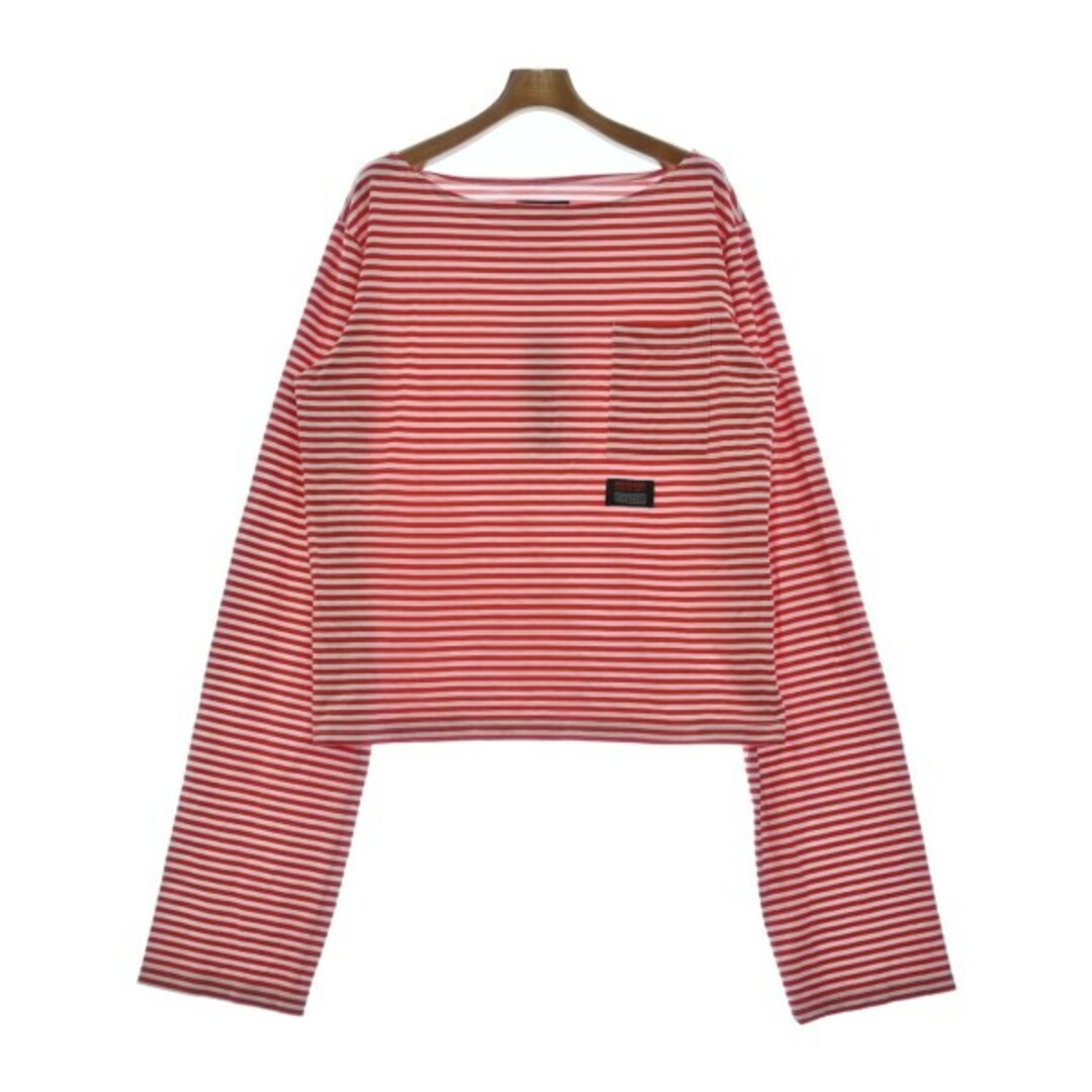 XANDER ZHOU Tシャツ・カットソー 48(L位) 赤x白(ボーダー) 【古着