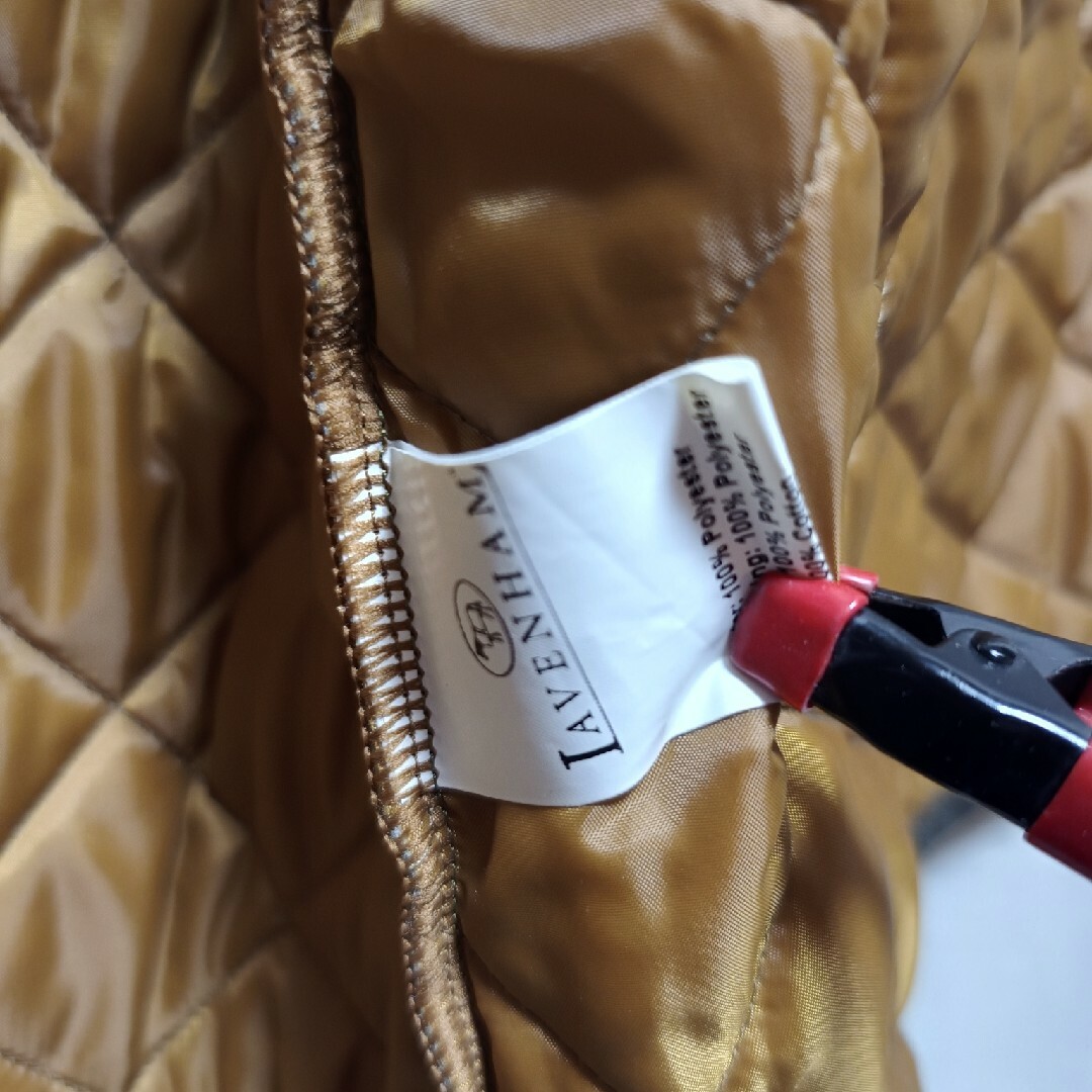LAVENHAM(ラベンハム)のラベンハム　キルティングコート　フード付き　EXL ダークグリーン メンズのジャケット/アウター(その他)の商品写真