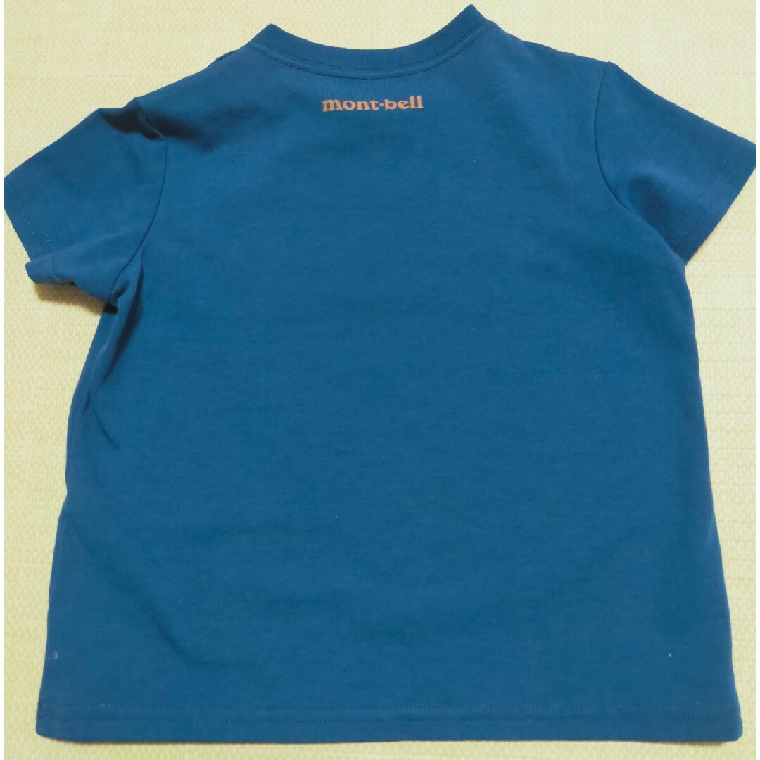mont bell(モンベル)のモンベル　バス　Tシャツ　90　ブルー　青 キッズ/ベビー/マタニティのキッズ服男の子用(90cm~)(Tシャツ/カットソー)の商品写真
