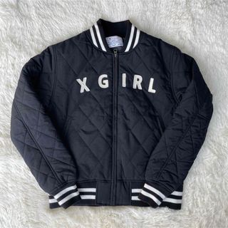 【超希少・完売品】X-girl エックスガール　スタジャン　牛革　メルトン　1