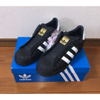 アディダス(adidas)の26cm 新品 adidas SUPERSTAR LACELESS ブラック 黒(スニーカー)