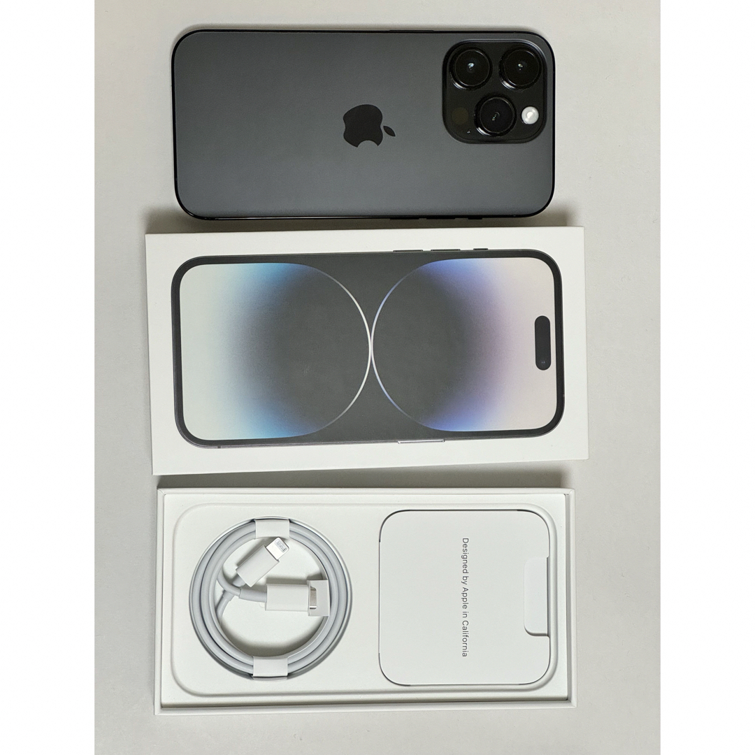 iPhone(アイフォーン)のiPhone 14 Pro スペースブラック 128 GB SIMフリー スマホ/家電/カメラのスマートフォン/携帯電話(スマートフォン本体)の商品写真