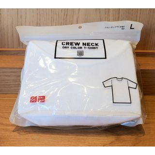 ユニクロ(UNIQLO)のUNIQLO クルーネックT(半袖) Lサイズ ホワイト 96～104cm(Tシャツ/カットソー(半袖/袖なし))