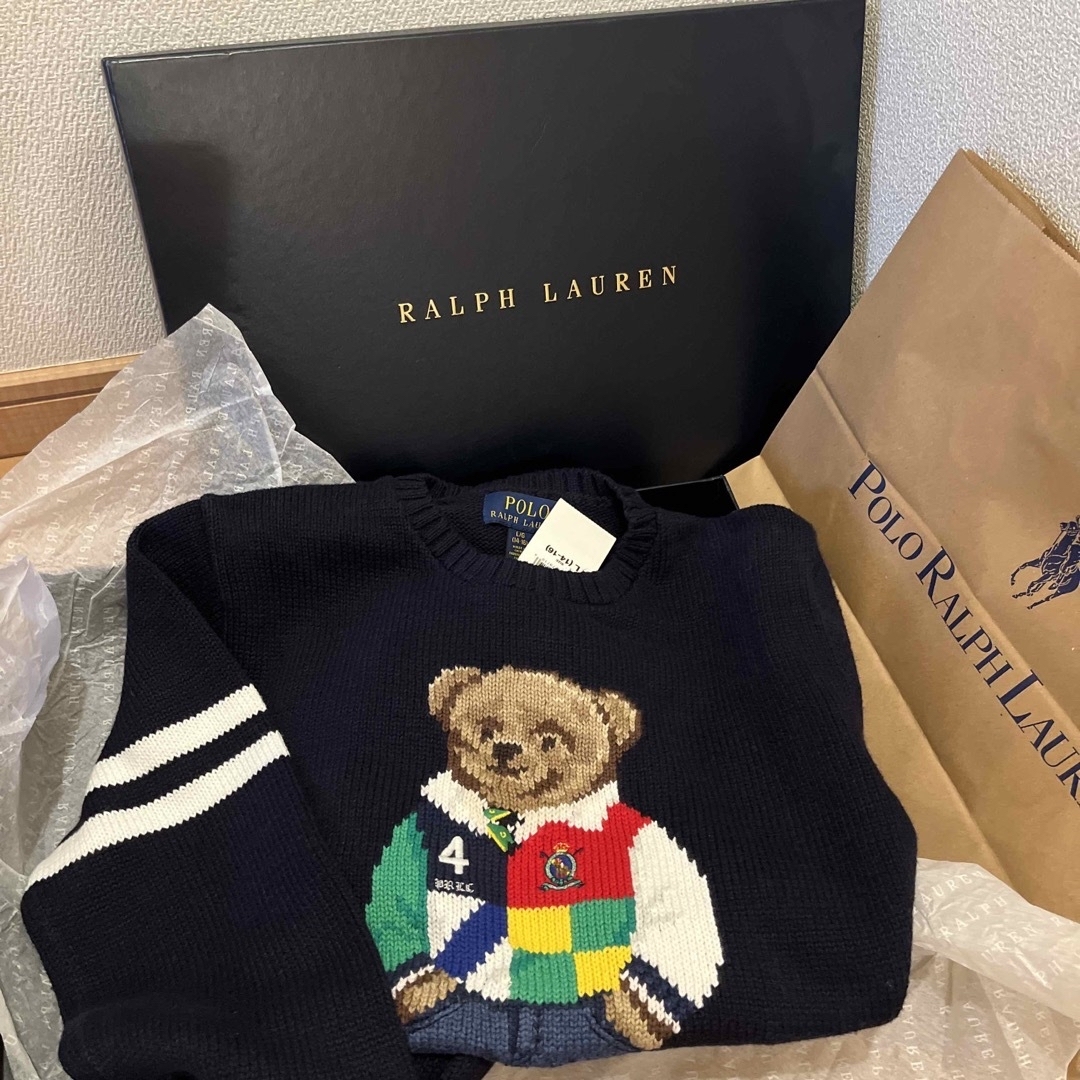 POLO RALPH LAUREN(ポロラルフローレン)のポロラルフローレンpolo Ralph Lauren ベアニットセーター キッズ/ベビー/マタニティのキッズ服男の子用(90cm~)(ニット)の商品写真