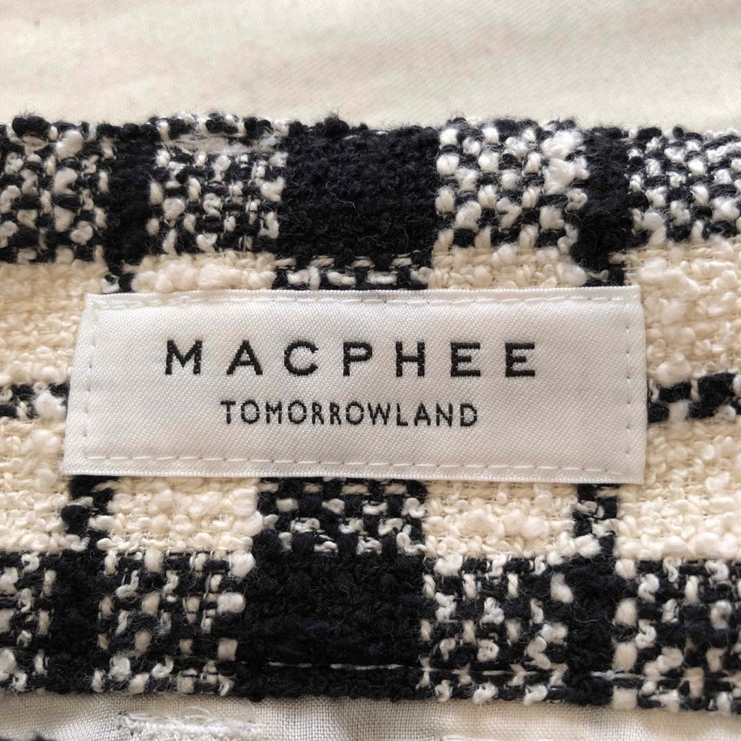 MACPHEE - トゥモローランド マカフィー チェックツイード Iライン