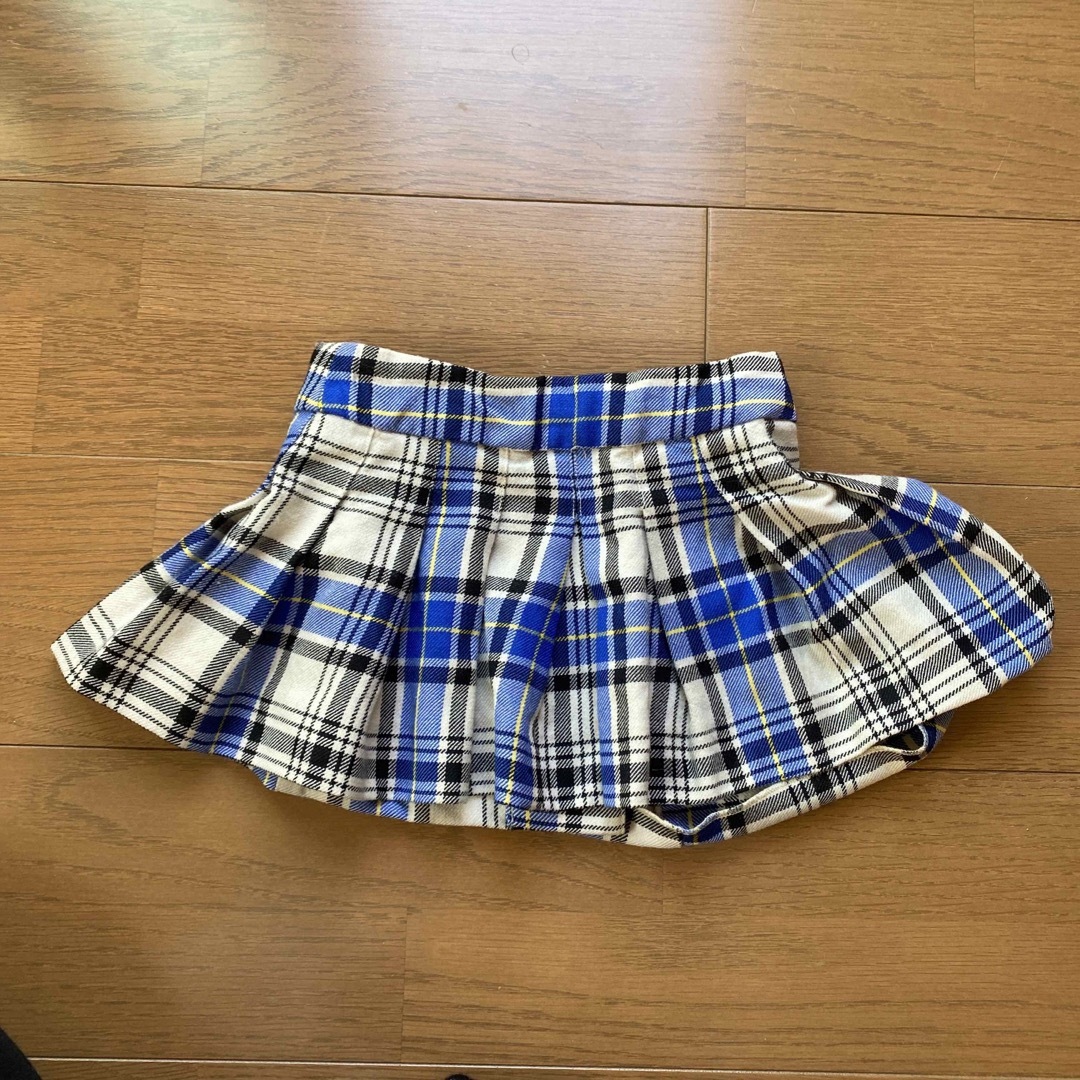 Bonpoint(ボンポワン)のボンポワン　チェック　プリーツスカート キッズ/ベビー/マタニティのキッズ服女の子用(90cm~)(スカート)の商品写真