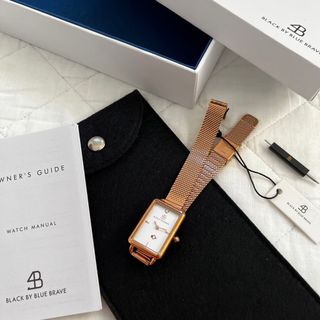 ダニエルウェリントン(Daniel Wellington)の4B BLACK BY BLUE BRAVE　腕時計　ピンクゴールド(腕時計)