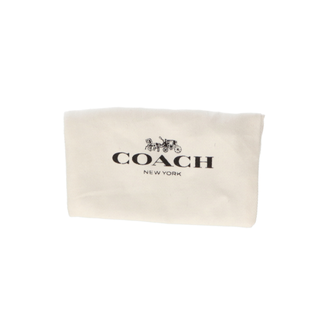 COACH(コーチ)のコーチ エッセンシャル ティー ローズ バッグ チャーム  23539 レザー レディース ホワイト【中古】 レディースのファッション小物(キーホルダー)の商品写真