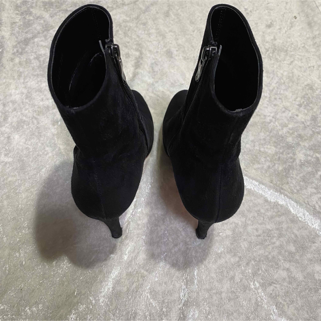 DIANA(ダイアナ)の【極美品】DIANA ショートブーツ スエード レッドソール サイドファスナー レディースの靴/シューズ(ブーツ)の商品写真