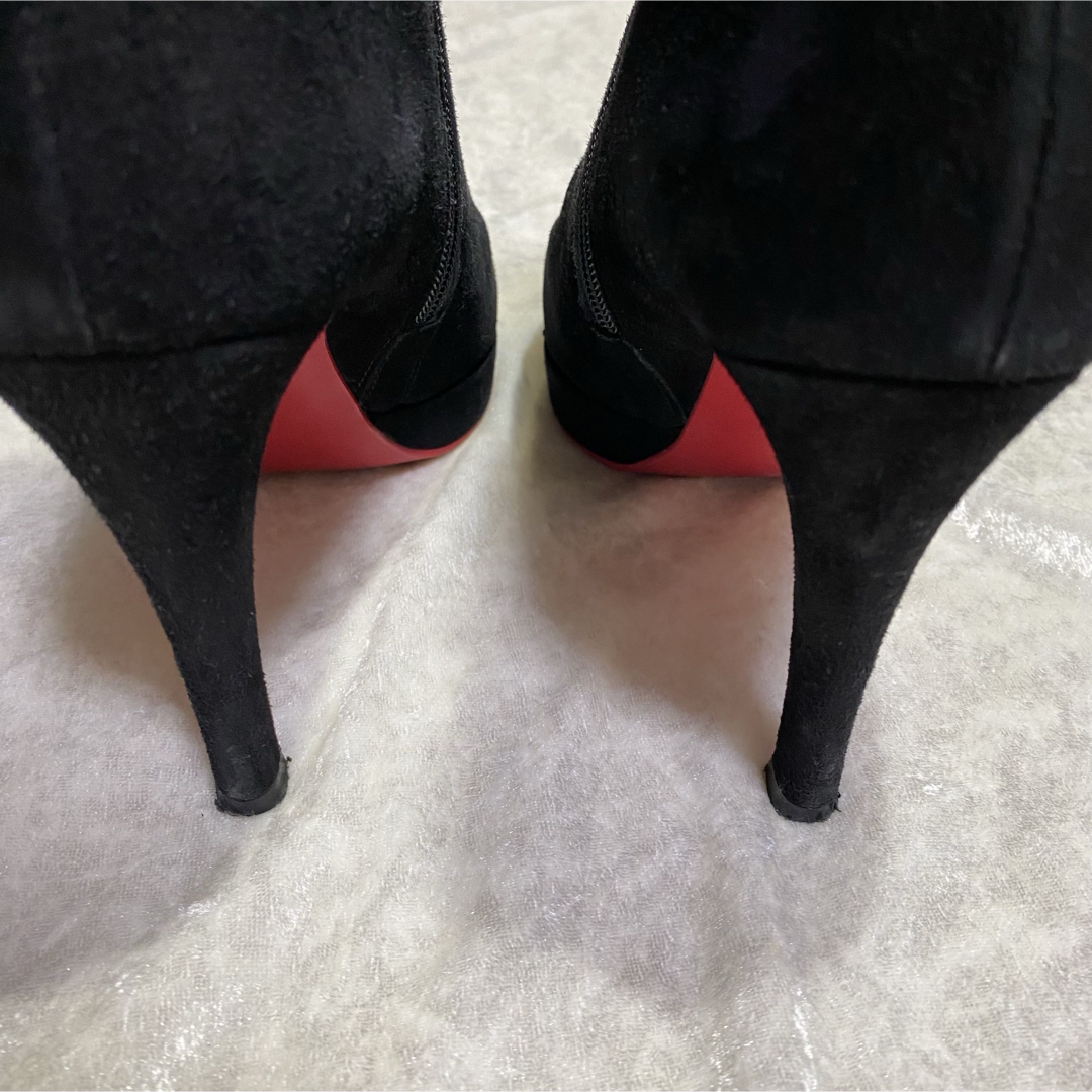 DIANA(ダイアナ)の【極美品】DIANA ショートブーツ スエード レッドソール サイドファスナー レディースの靴/シューズ(ブーツ)の商品写真