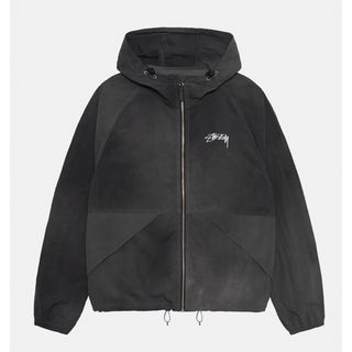 ステューシー(STUSSY)のWAVE DYE BEACH SHELL - BLACK / M(ナイロンジャケット)