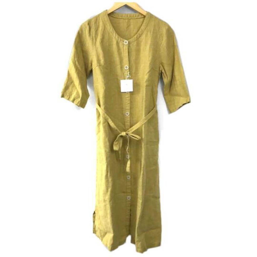 <br>Sarahwear サラウェア/Organic Linen Irish Onepiece/黄色/C71155/ONE/レディースインナー/SAランク/51【中古】 レディースのワンピース(ミニワンピース)の商品写真