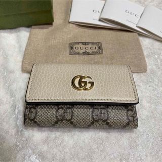 グッチ(Gucci)の【美品】正規品 グッチキーケース グッチggマーモント グッチGGスプリーム(キーケース)