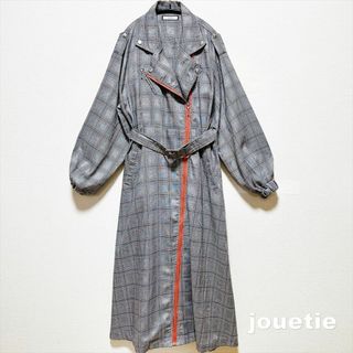 ジュエティ(jouetie)の【jouetie】ジュエティ ライダース 2WAY ワンピース＆トレンチコート(ロングワンピース/マキシワンピース)