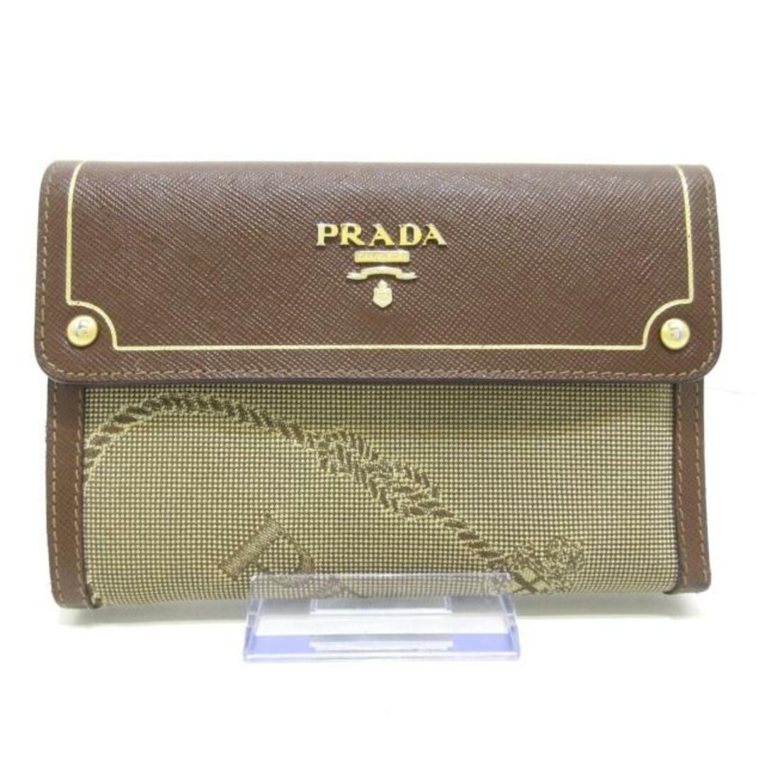 海外正規品】 PRADA(プラダ) 3つ折り財布 ロゴジャガード | www