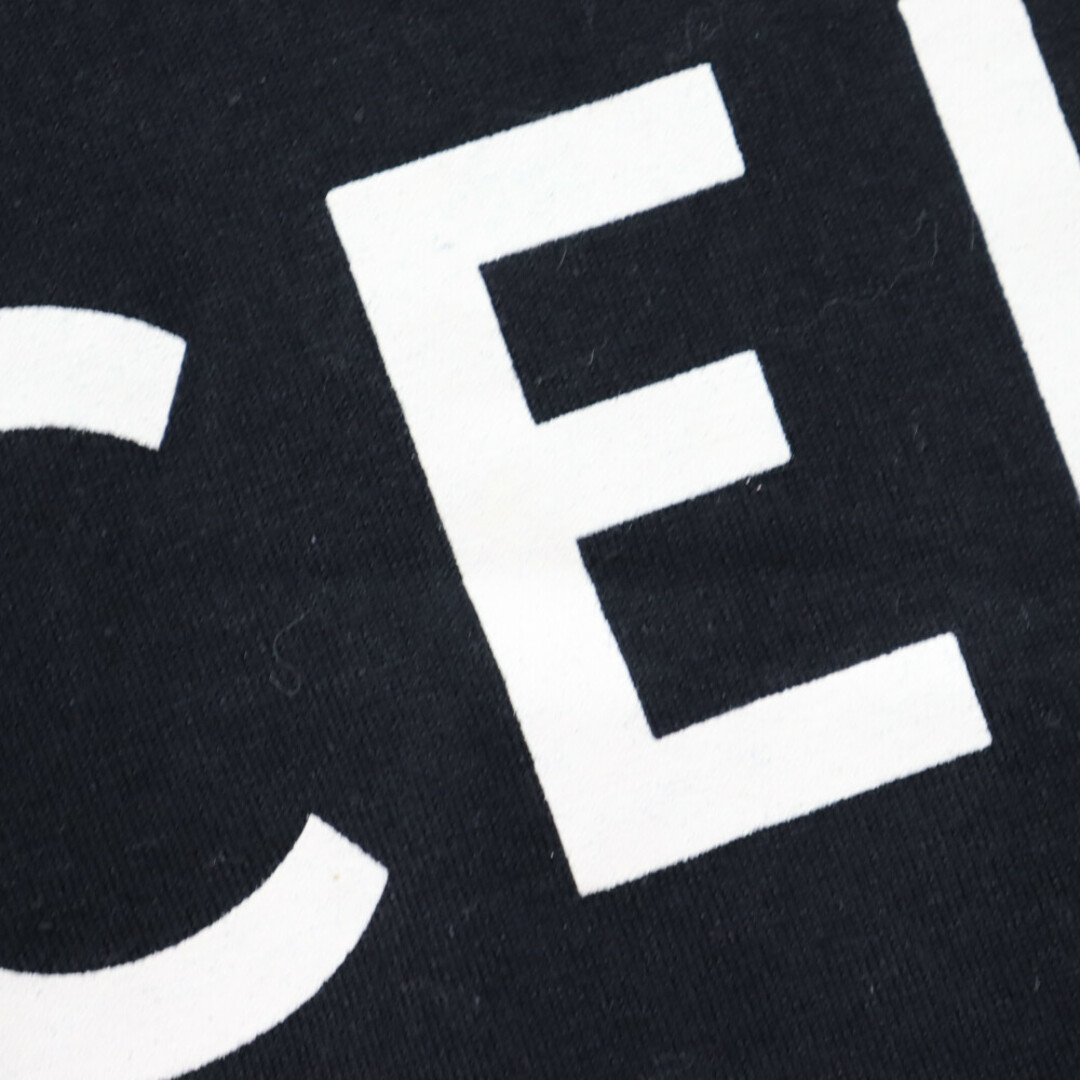 CELINE セリーヌ クラシックロゴプリントクルーネック半袖Tシャツ カットソー レディース ブラック 2X314916G