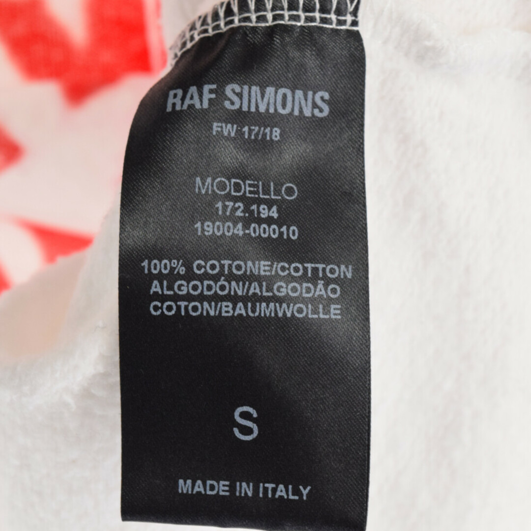 RAF SIMONS(ラフシモンズ)のRAF SIMONS ラフシモンズ 17AW Thank You Sweatshit フロントプリントスウェットシャツ クルーネックトレーナー ホワイト メンズのトップス(スウェット)の商品写真