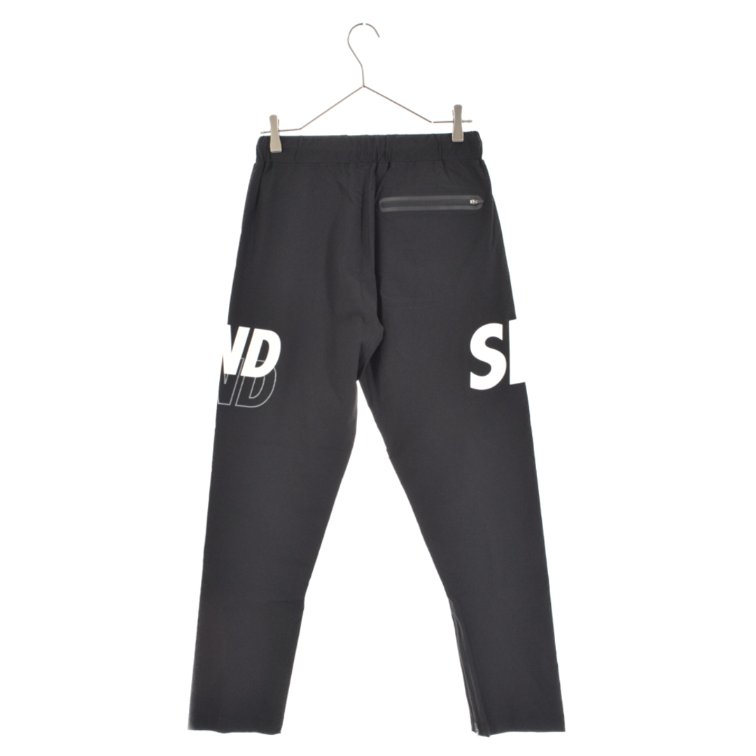 WIND AND SEA(ウィンダンシー)のWIND AND SEA ウィンダンシー SEA STRETCH LIGHT NYLON PANTS WDS-O-ESNY-23-Q4-PT-01 フロントロゴ ナイロンジョガーパンツ ブラック メンズのパンツ(その他)の商品写真