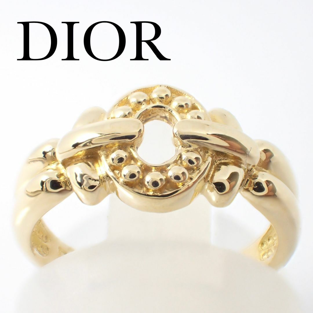 Dior(ディオール)のディオール DIOR K18YG クラシカル リング 7号 イエローゴールド レディースのアクセサリー(リング(指輪))の商品写真