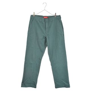 supreme × LACOSTE velour pants グリーン　S