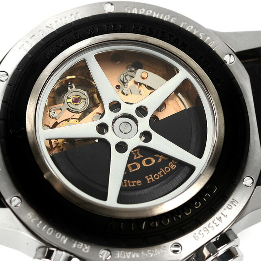 EDOX(エドックス)の【新品】エドックス EDOX 腕時計 メンズ 01129-TBUCBR-BUBR クロノラリー 自動巻き ブルーxライトブラウン アナログ表示 メンズの時計(腕時計(アナログ))の商品写真