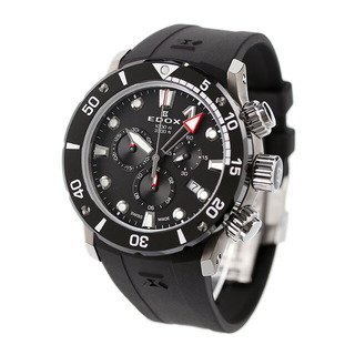 エドックス(EDOX)の【新品】エドックス EDOX 腕時計 メンズ 10242-TIN-NIN クロノオフショア1 クオーツ ブラックxブラック アナログ表示(腕時計(アナログ))