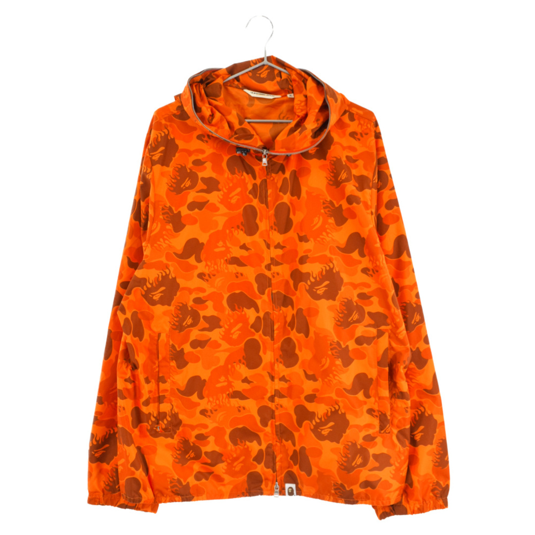 A BATHING APE アベイシングエイプ Fire Camo ファイヤーカモマウンテンパーカー ウィンドブレーカー オレンジ