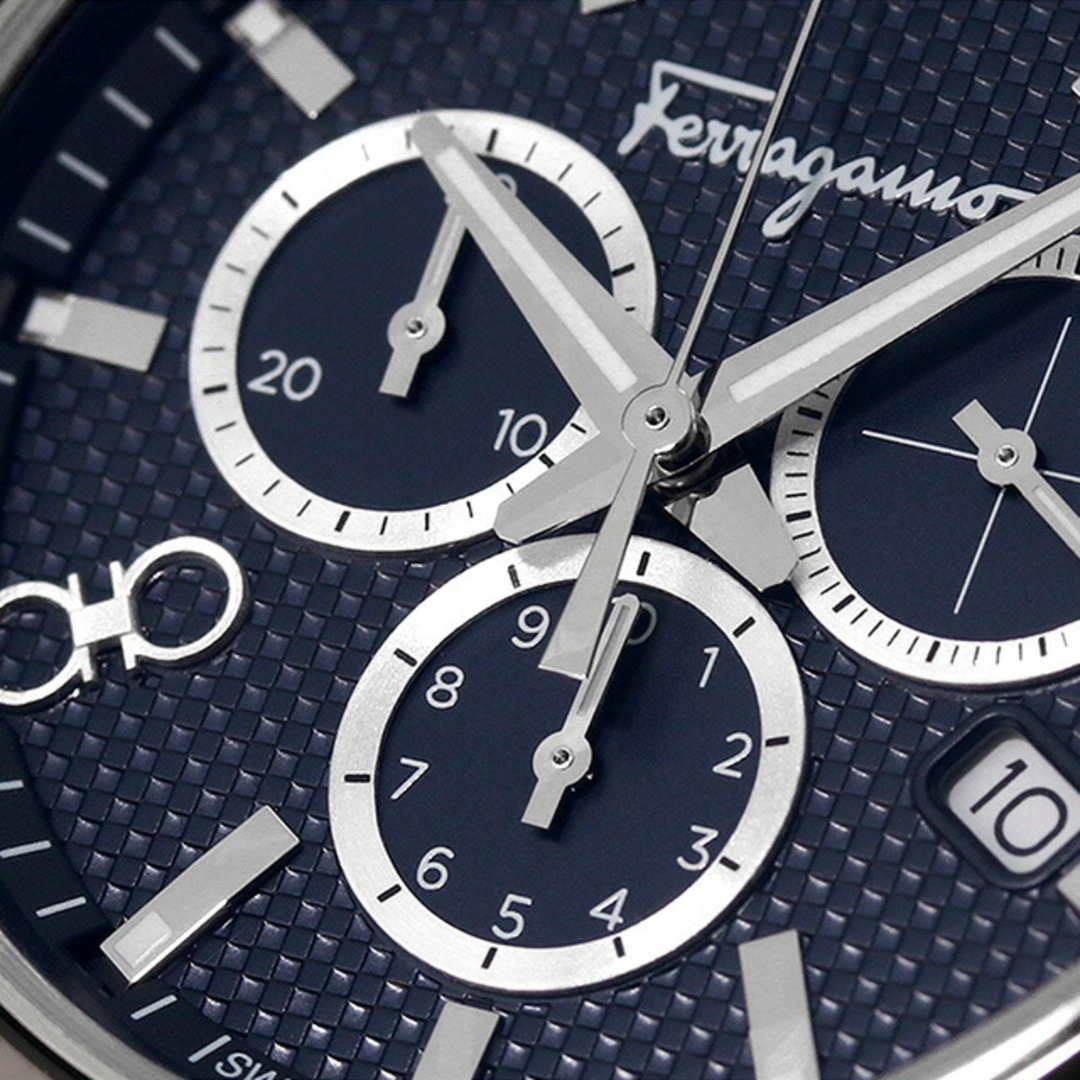 【新品】 Salvatore Ferragamo 腕時計 メンズ SFHR00420 フェラガモ クオーツ ネイビーxシルバー アナログ表示 メンズの時計(腕時計(アナログ))の商品写真