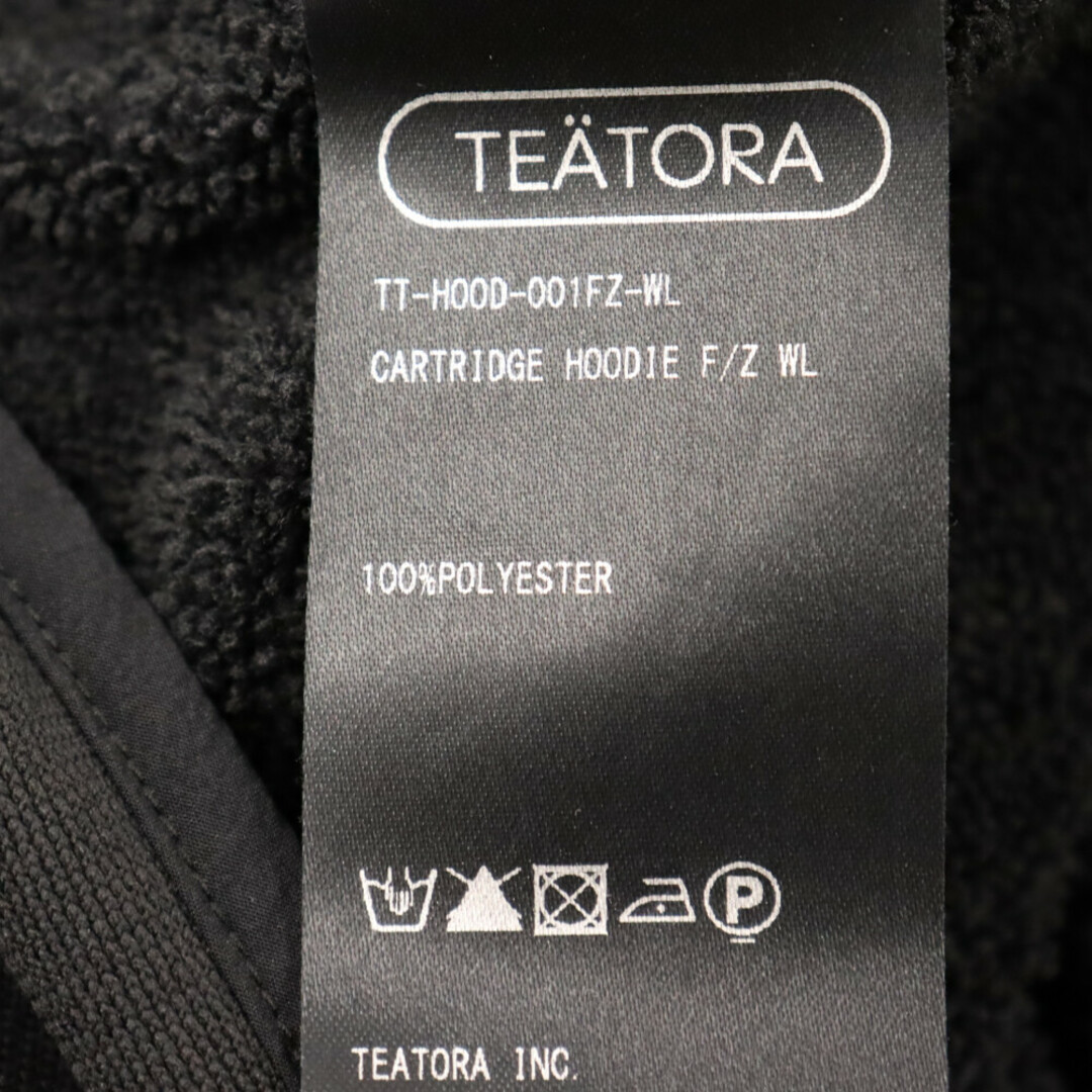 TEATORA テアトラ 23SS WARPLOOP CARTRIDGE HOODIE F/Z WL 裏毛