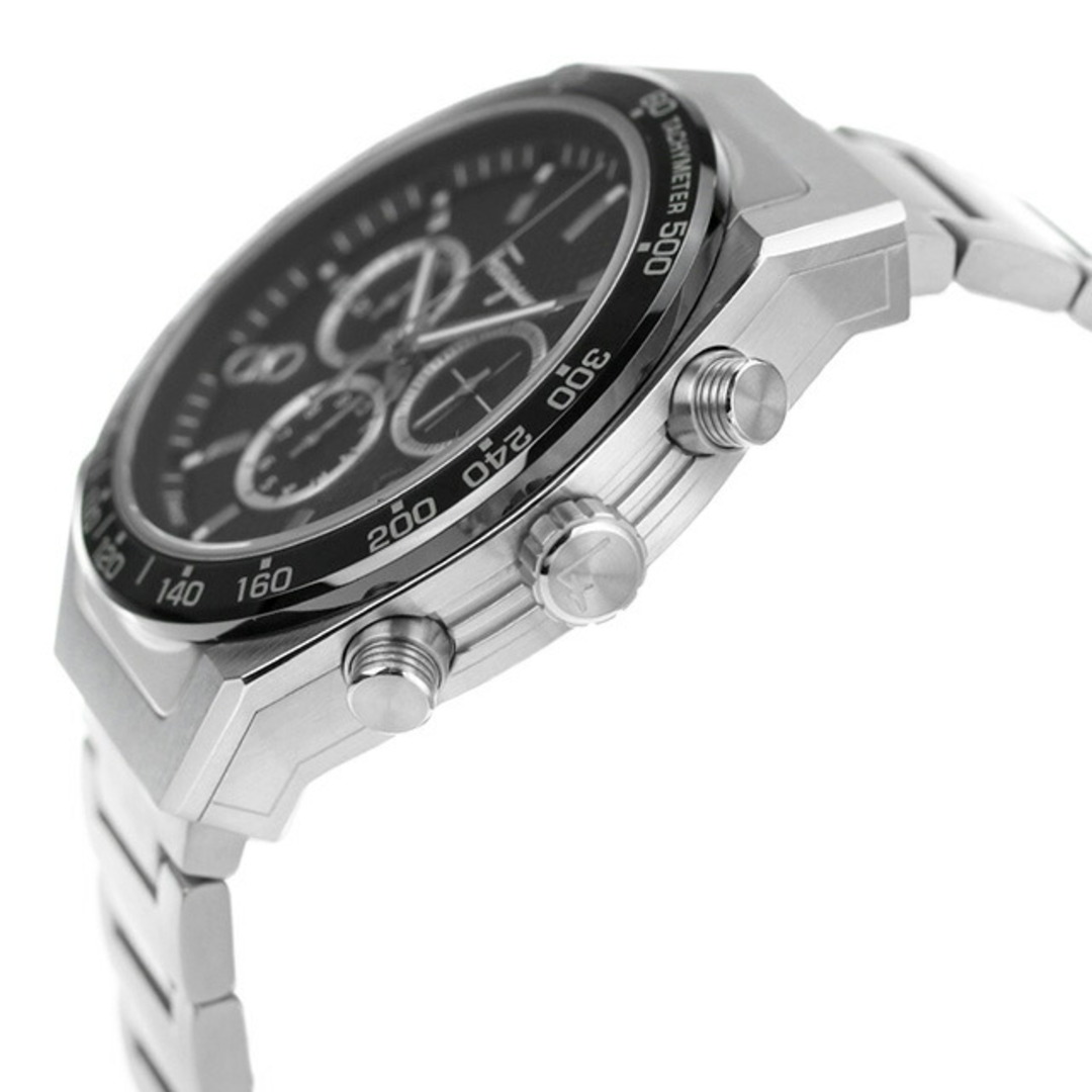 【新品】 Salvatore Ferragamo 腕時計 メンズ SFHR00623 フェラガモ クオーツ ブラックxシルバー アナログ表示 メンズの時計(腕時計(アナログ))の商品写真