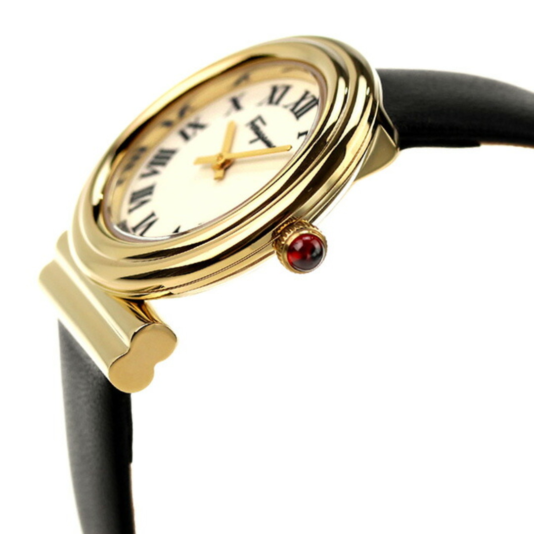 【新品】 Salvatore Ferragamo 腕時計 レディース SFMV00822 フェラガモ ガンチーニ クオーツ ホワイトxブラック アナログ表示 レディースのファッション小物(腕時計)の商品写真