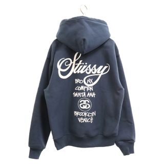 【希少】STUSSY ワールドツアー サイドロゴ プルオーバー XL