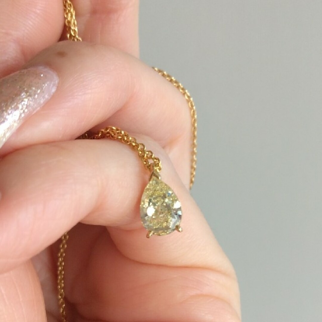 新春☆セール【DE BEERS】イエロー☆ダイヤモンド ネックレスネックレス